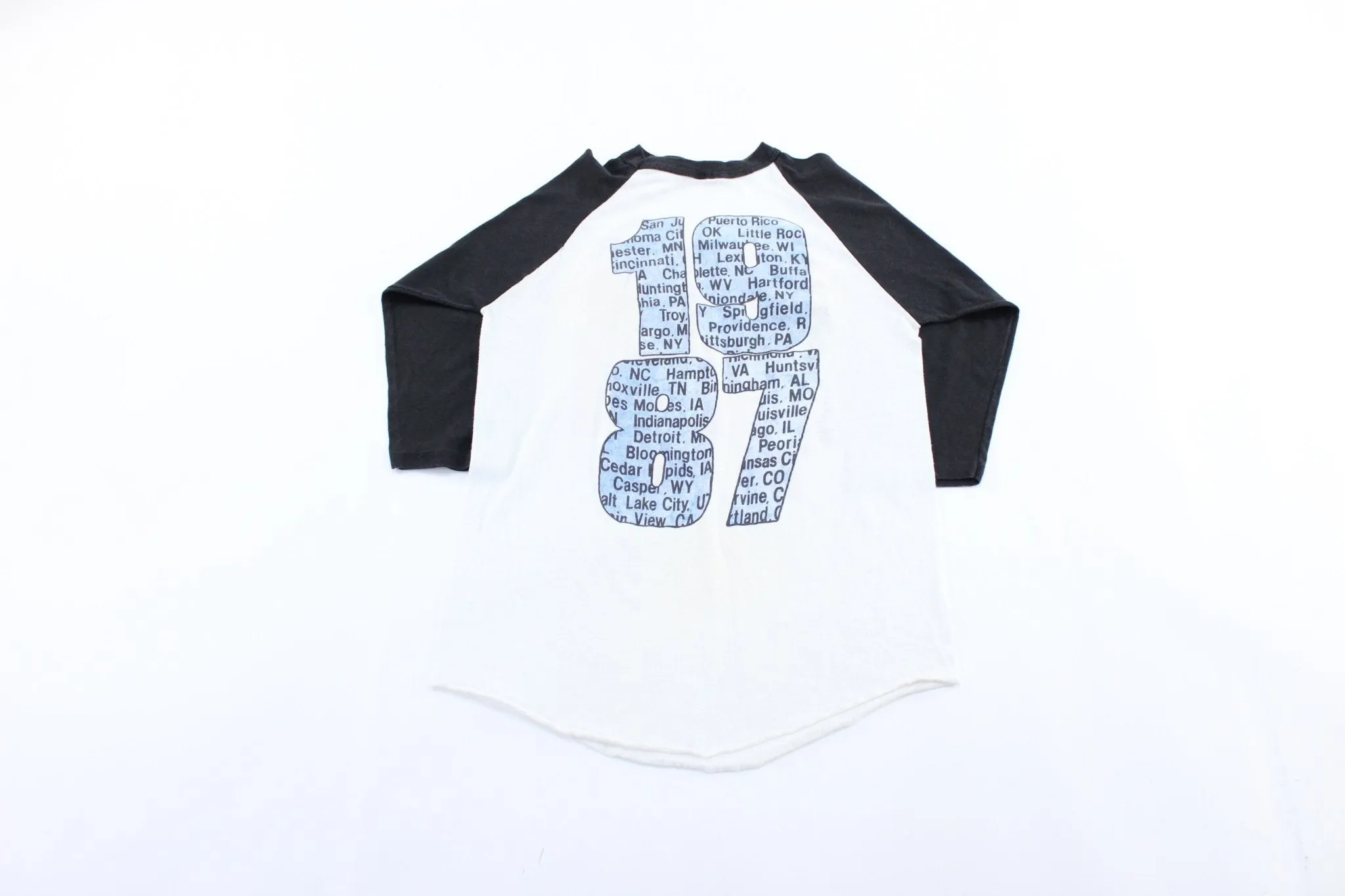 1987 Bon Jovi Raglan World Tour T-Shirt