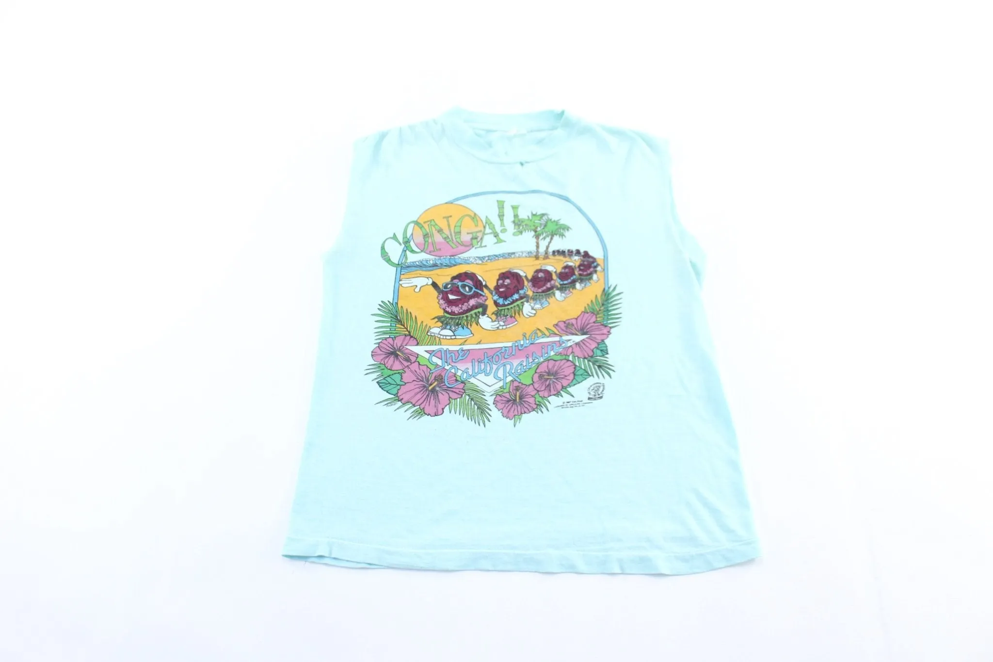 1987 The California Raisins Graphic Tank Top
