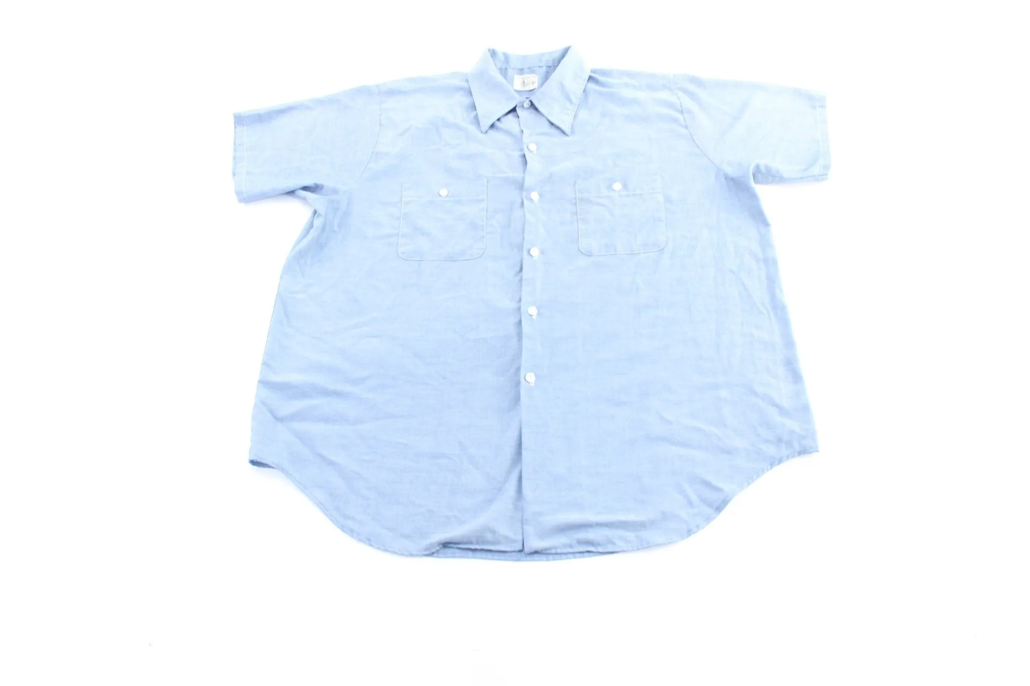 80's Big Mac JCPenney Blue Button Down Shirt