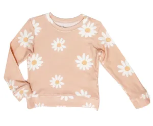 Brokedown Clothing Kid's Daisy Peach Sweatshirt