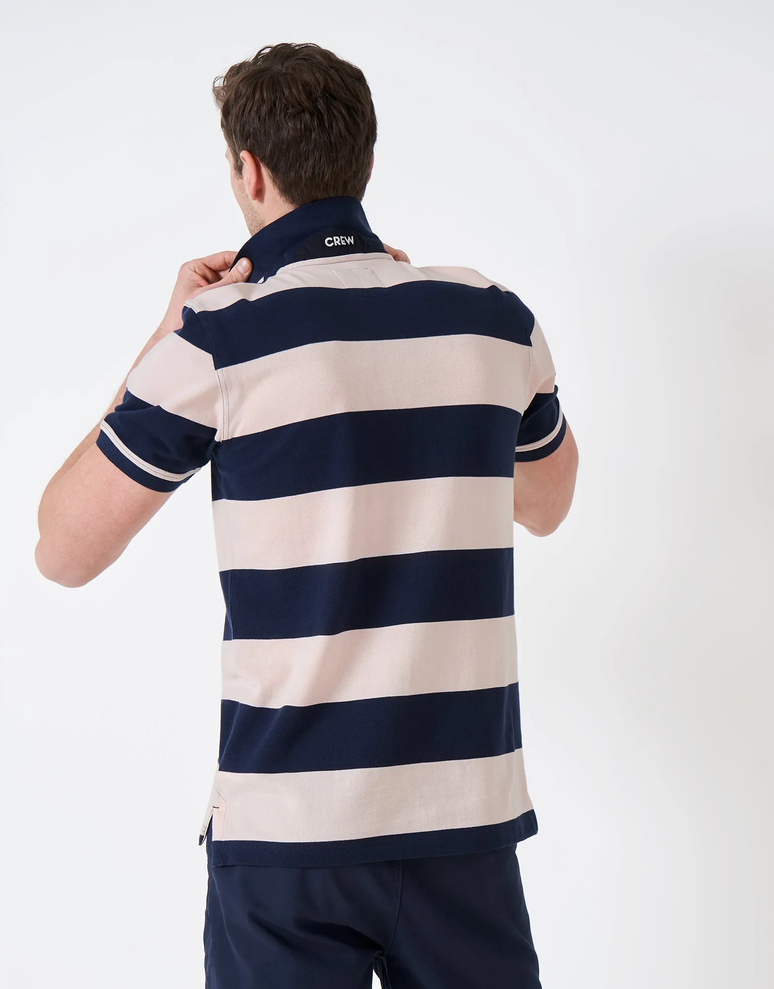 Crew Clothing Heritage Stripe Polo Shirt