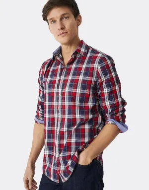 Crew Clothing Tillers Peached Poplin Shirt
