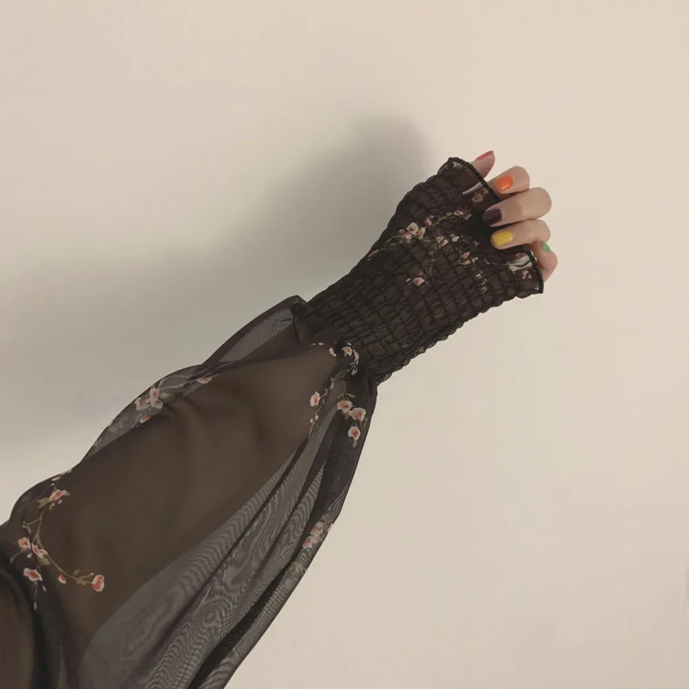 'Dazzle' Black Alt Long Puffy Dress