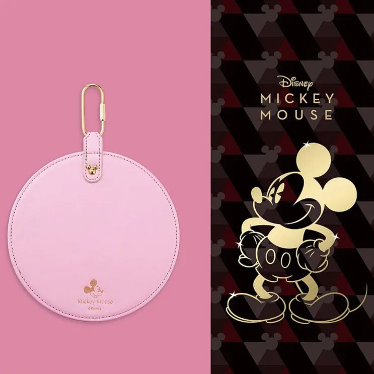 Premium Faux Leather Mickey Mouse Wireless Optical Mouse - Stylish, Ergonomic Design for Effortless Navigation and Comfort