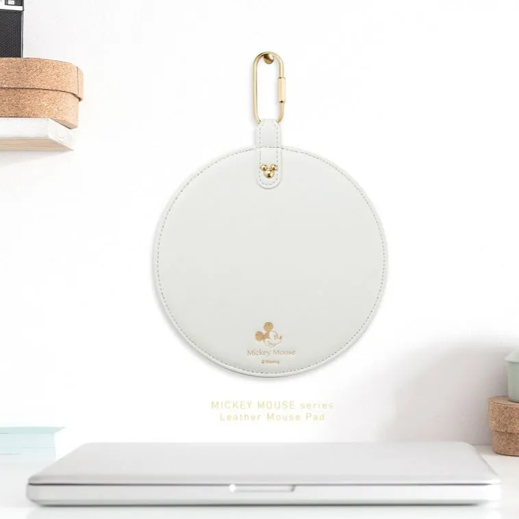 Premium Faux Leather Mickey Mouse Wireless Optical Mouse - Stylish, Ergonomic Design for Effortless Navigation and Comfort