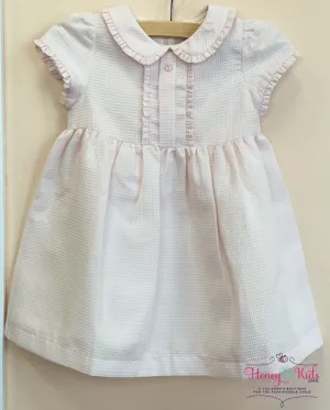 Patachou Infant & Toddler Girls Pink Woven Collared Dress